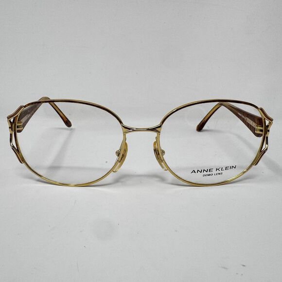 Anne Klein Accessories - Vintage Anne Klein Valeria 322 Gold Tortoise Eyeglass Frames 56-17-135 New